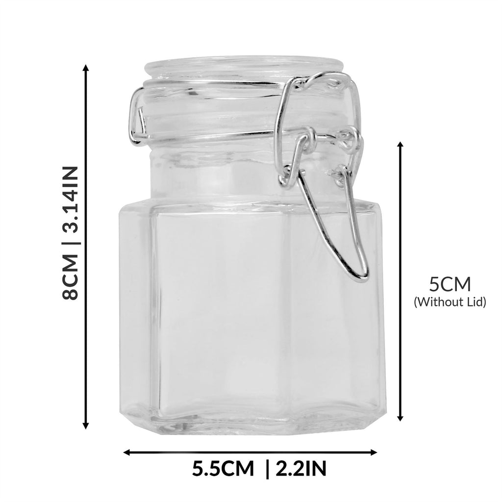 Hexagonal Spice Jars - Set of 12 | M&W	