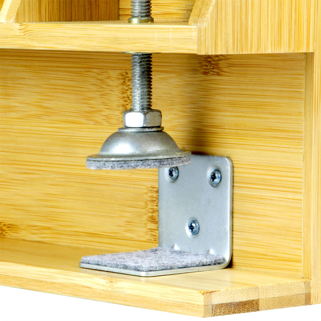 Bamboo Clip-On Bedside Shelf | M&W	