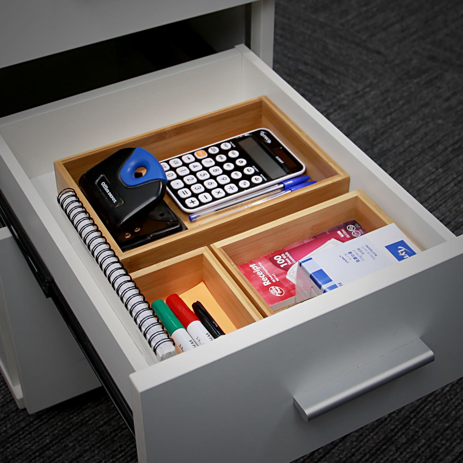 Bamboo Drawer Organiser - 5 Piece | M&W	