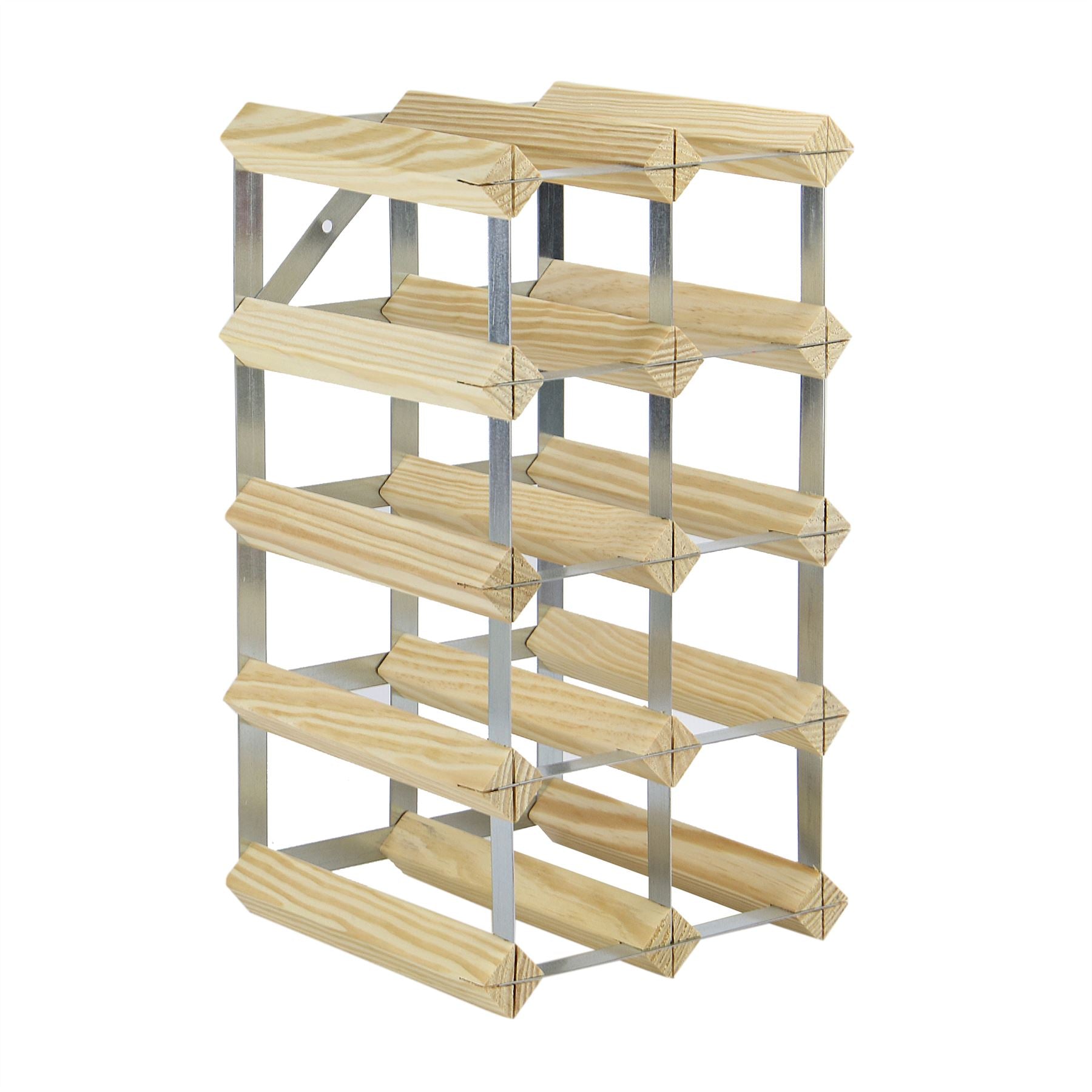 Wood & Metal Wine Rack | M&W	
