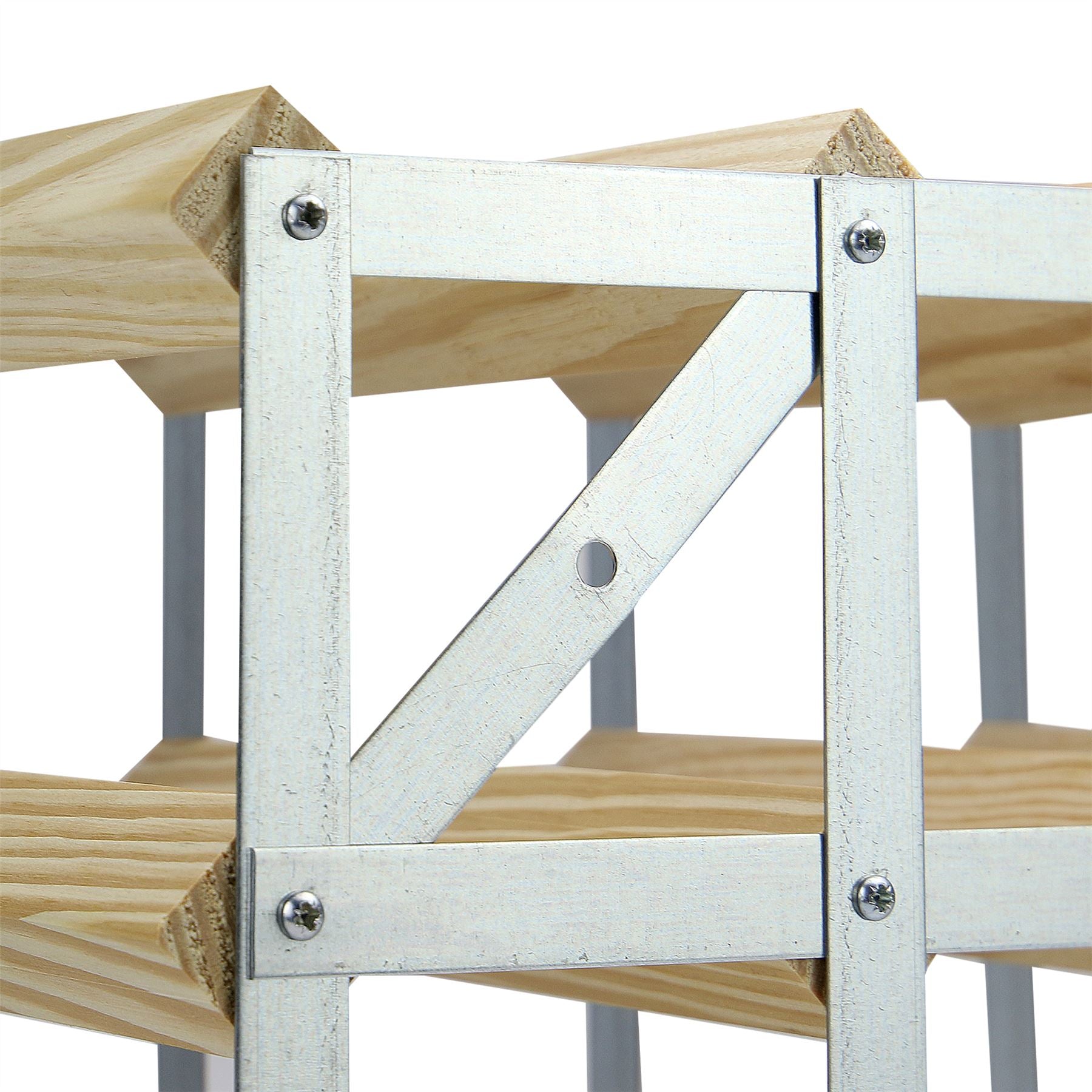 Wood & Metal Wine Rack | M&W	