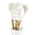 Swan Nordic White 6pcs Utensils Set With Holder