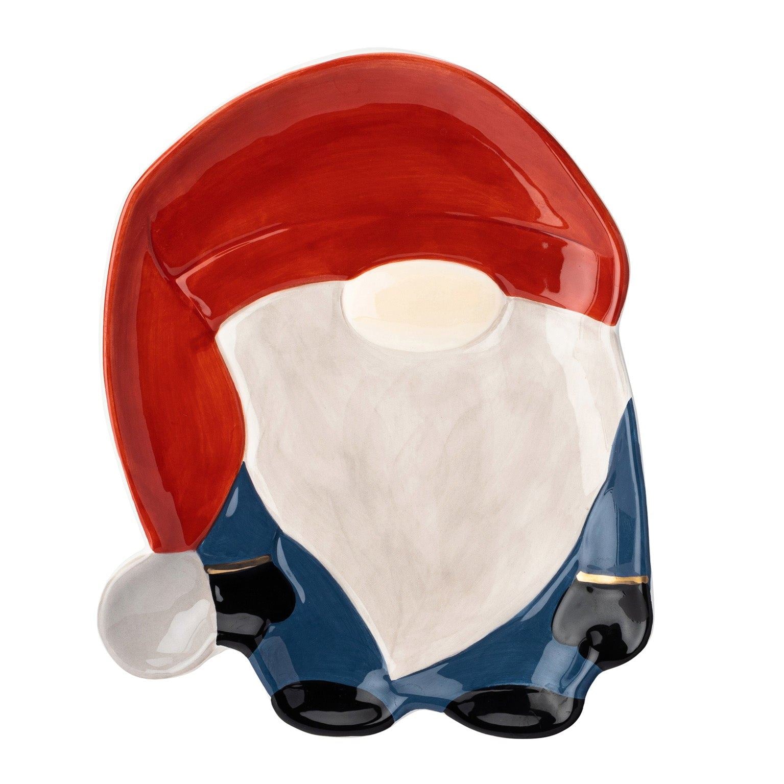 Foxwood Home Christmas Gonk Shaped Embossed Plate