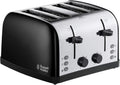 Russell Hobbs Black Stainless Steel Toaster