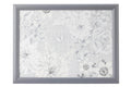 Classic Floral & Butterfly Grey Lap Tray