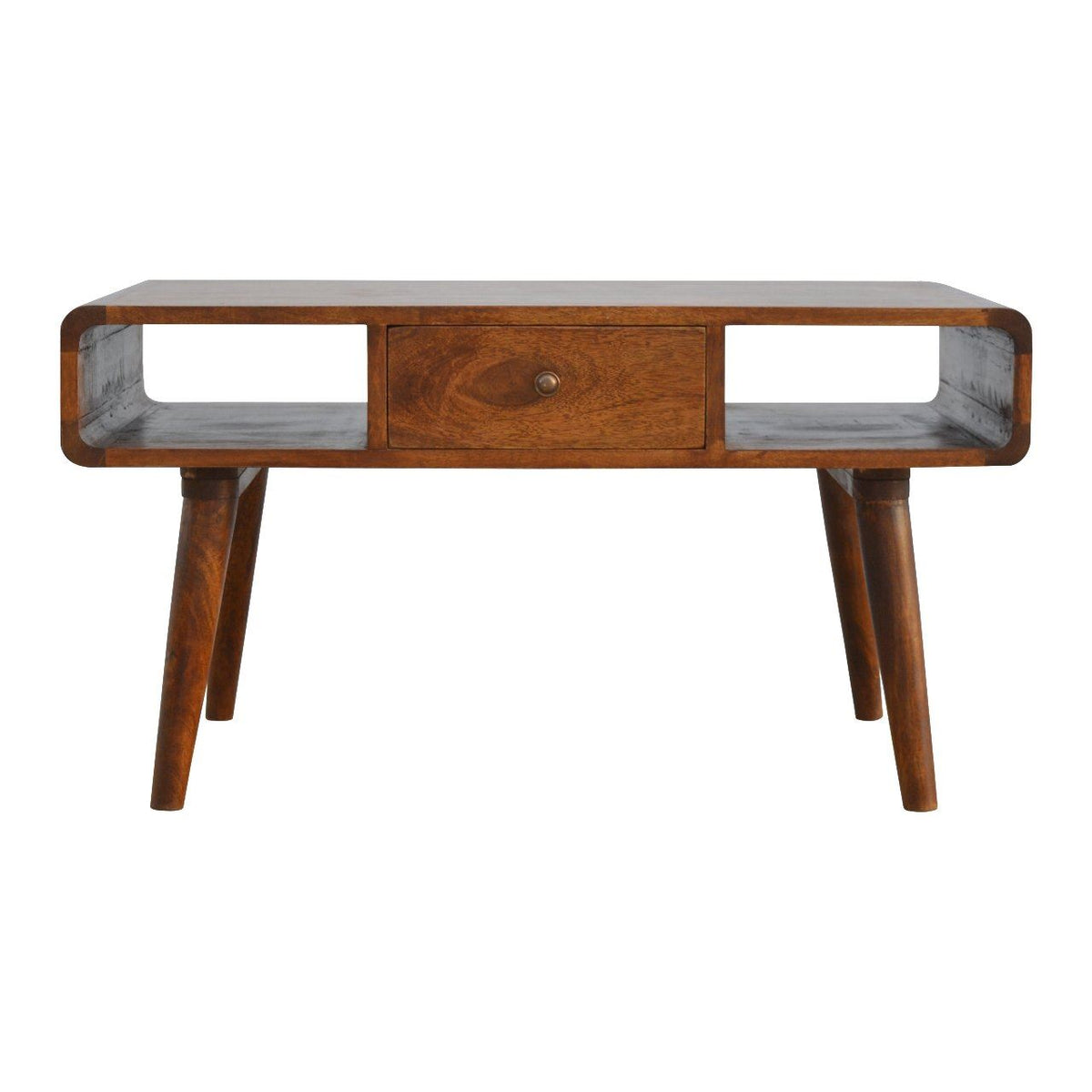 Artisan Curved Chestnut Coffee Table	