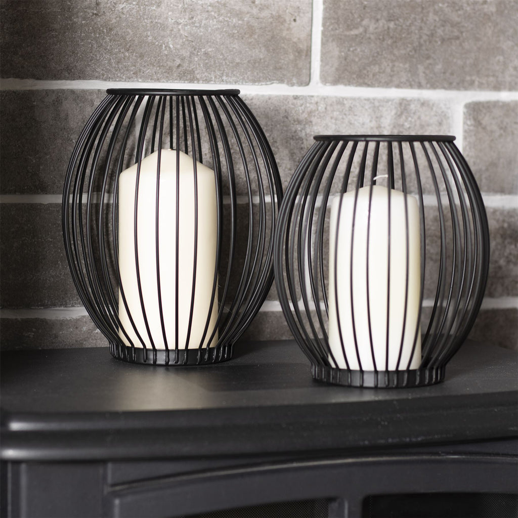 Cage Candle Holders - Set of 2 | M&W	