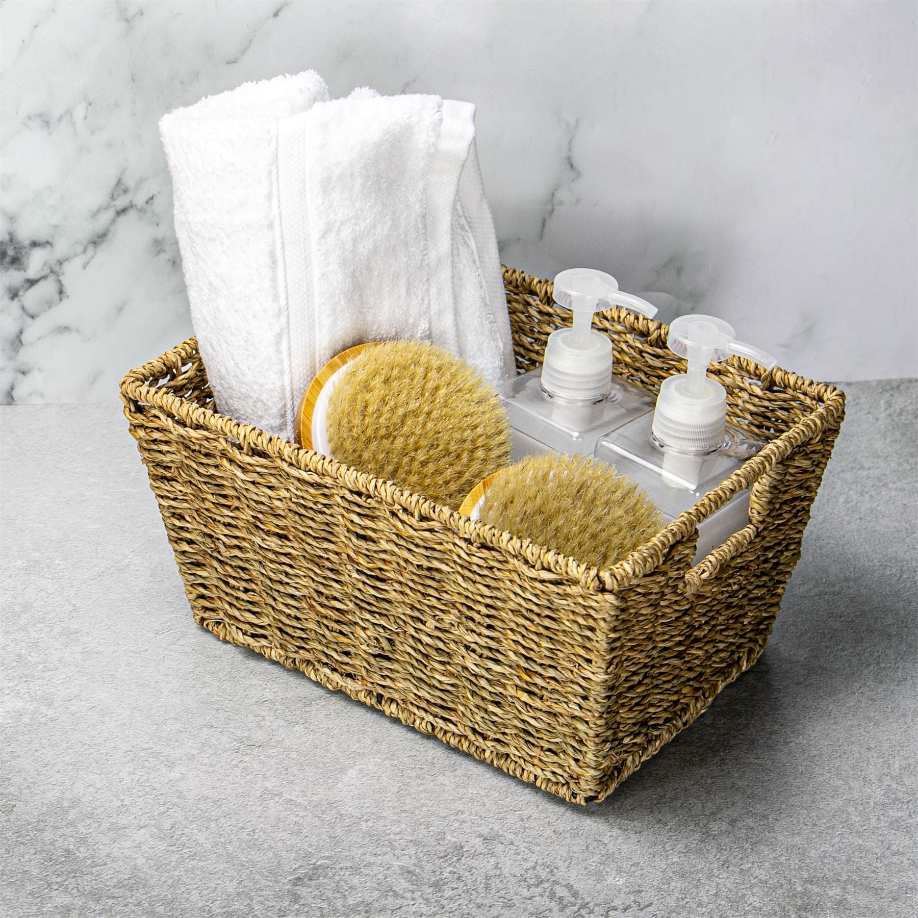 Natural Seagrass Storage Basket - Set of 3 | M&W	