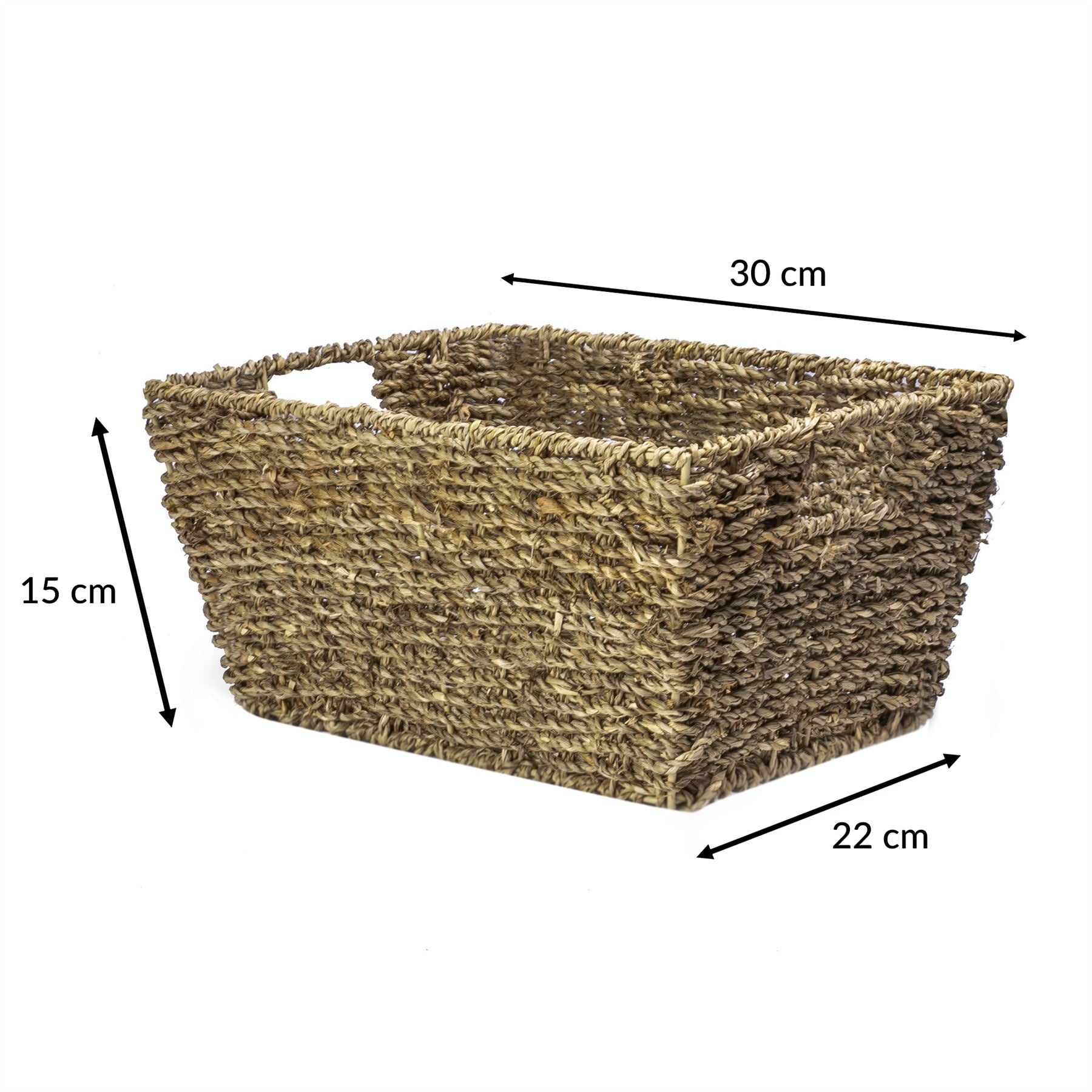 Natural Seagrass Storage Basket - Set of 2 | M&W	