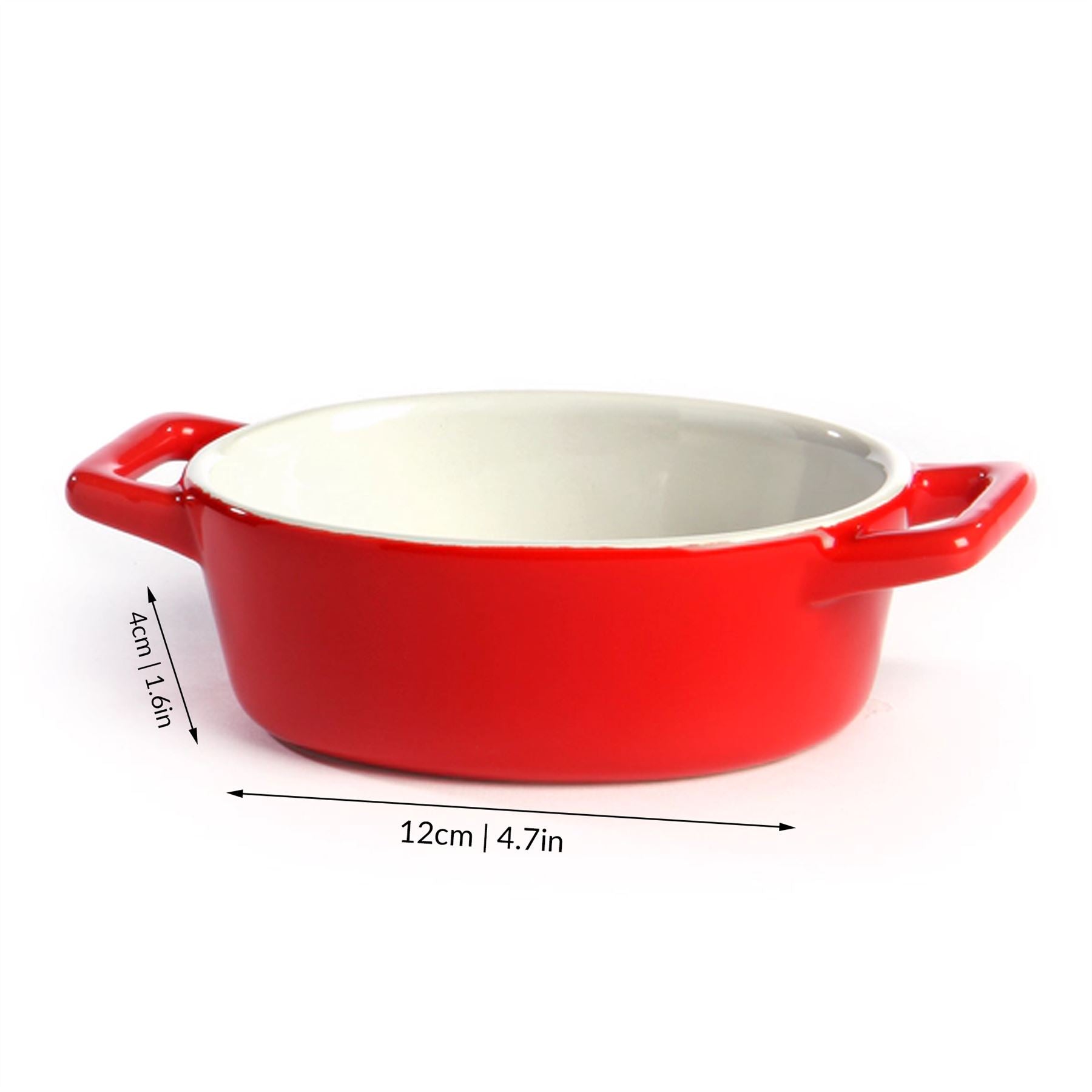 Mini Ceramic Oven Dishes - Set of 4 Oval | M&W	