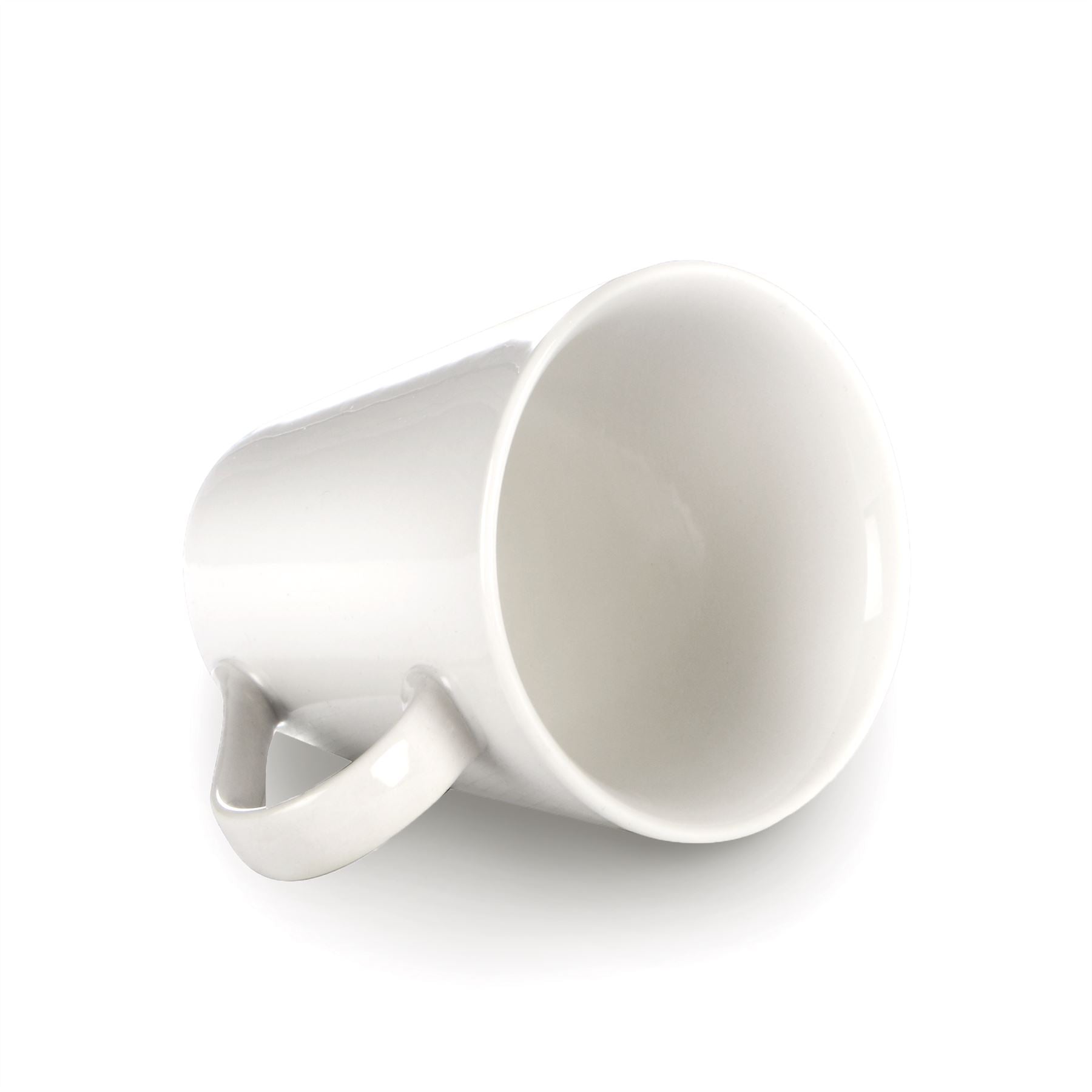 Porcelain White Coffee Mugs - Set of 12 | M&W	