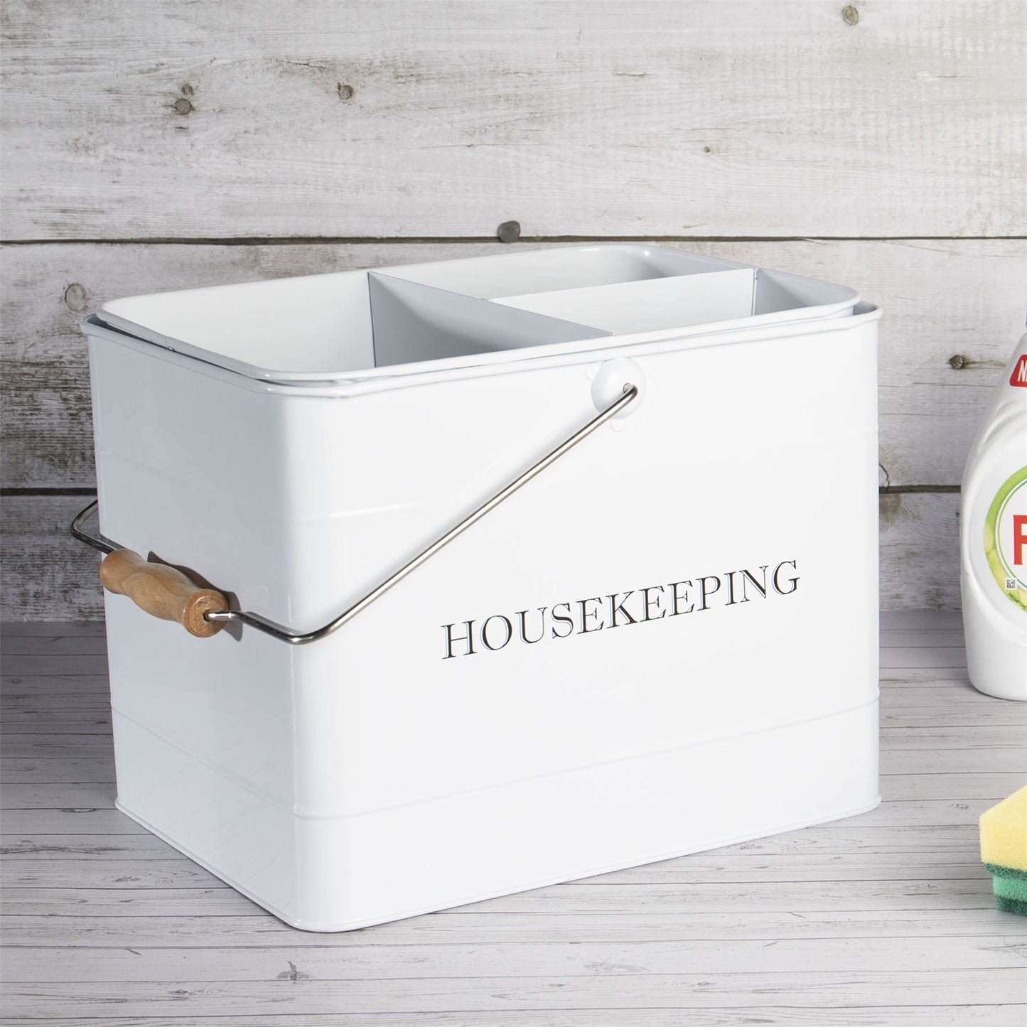 Vintage Housekeeping Cleaning Caddy White | M&W	
