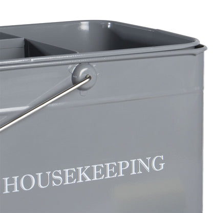 Vintage Housekeeping Cleaning Caddy Grey | M&W	