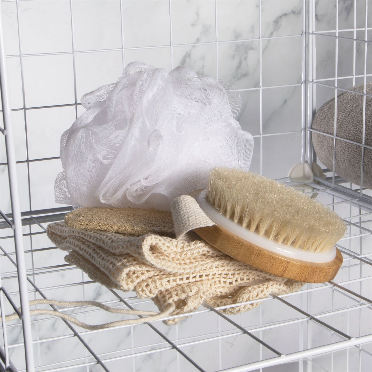 4 Cube Wire Storage Shelves White | Pukkr	