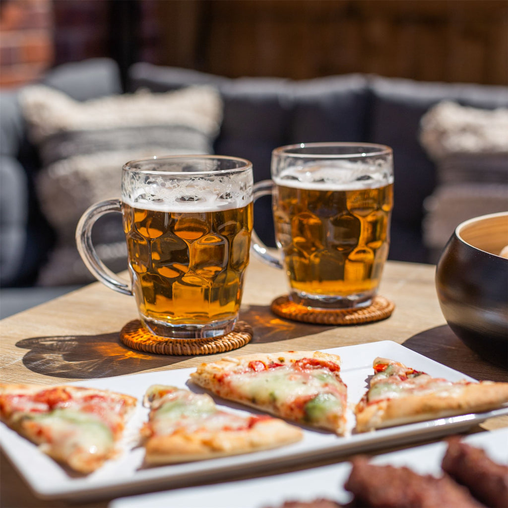 Glass Beer Tankards - Set of 4 | M&W	