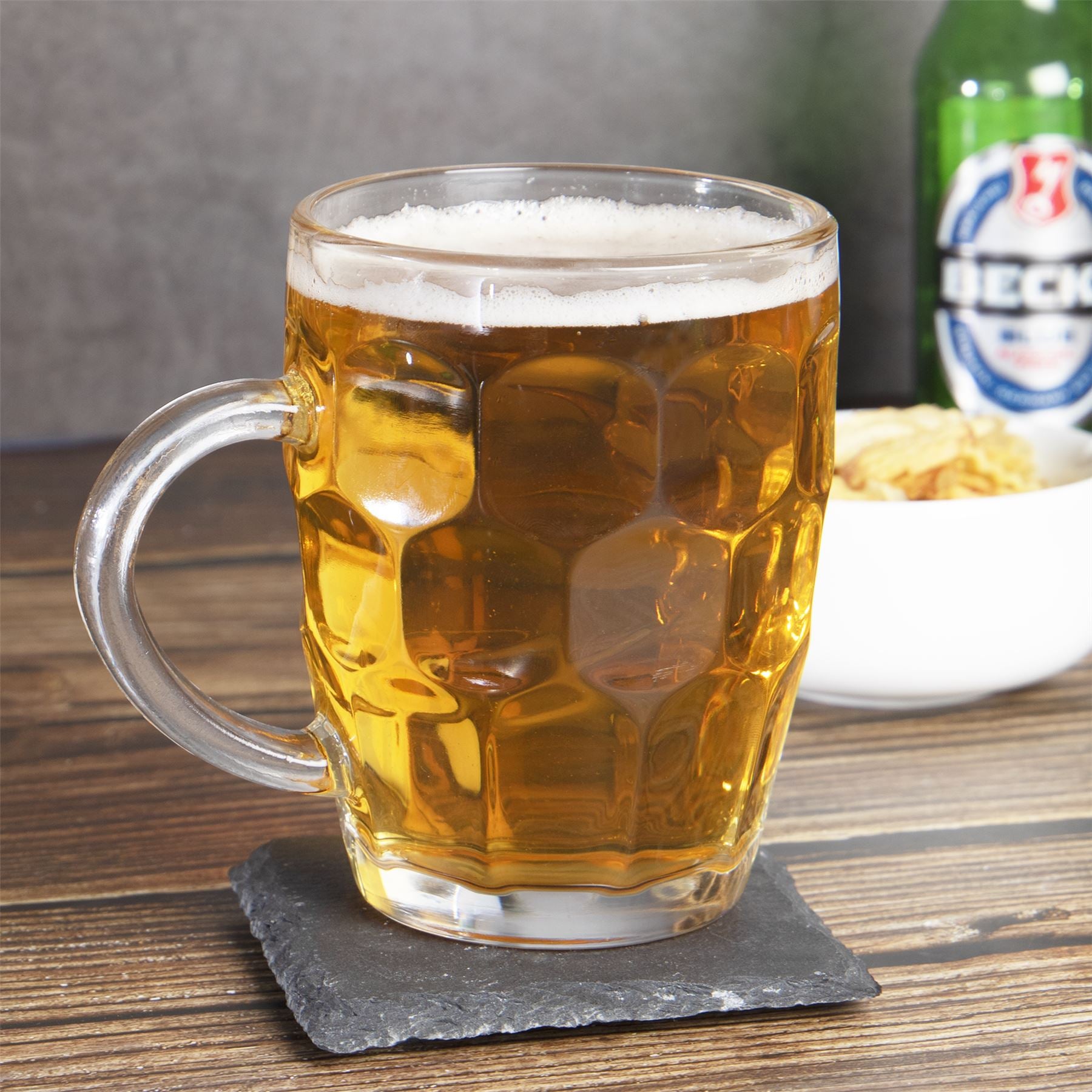 Glass Beer Tankards - Set of 4 | M&W	