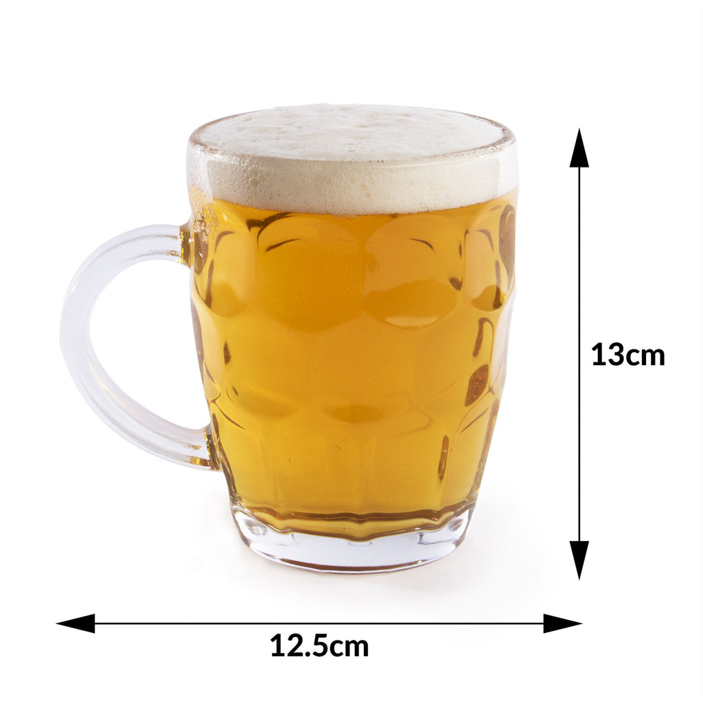 Glass Beer Tankards - Set of 4 | M&W	