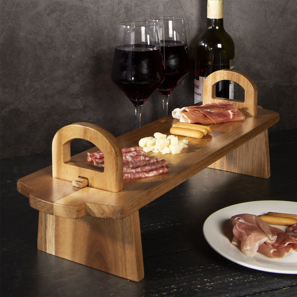 Acacia Wood Raised Serving Platter | M&W	