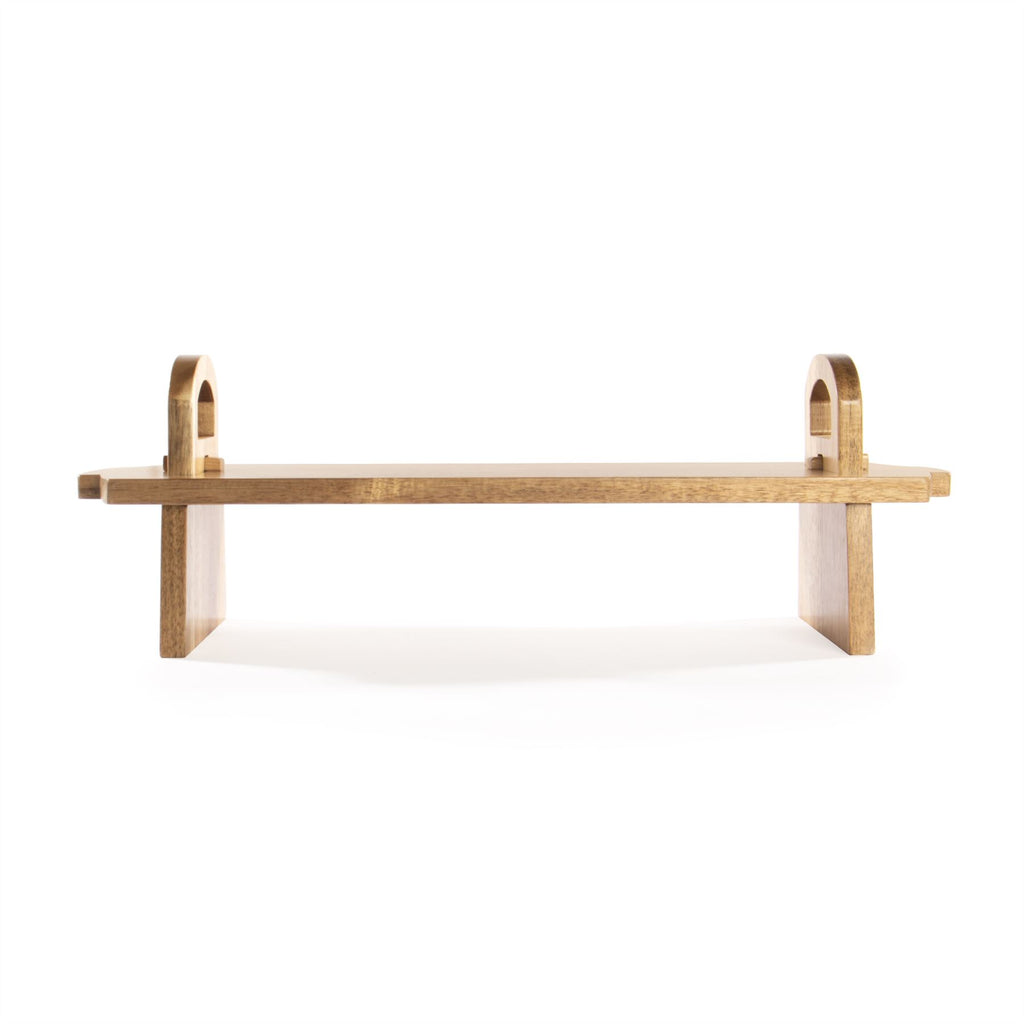 Acacia Wood Raised Serving Platter | M&W	