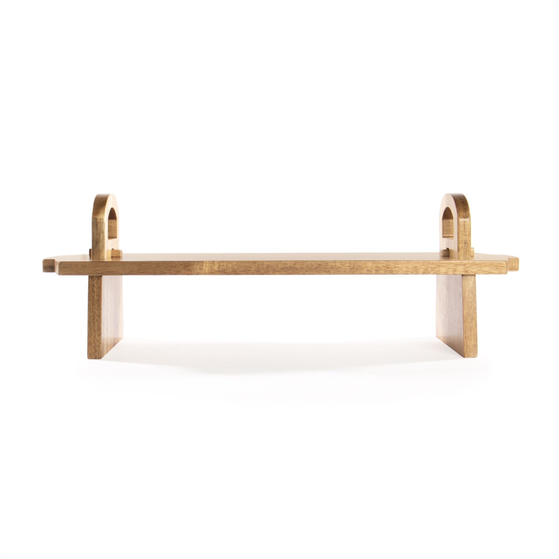Acacia Wood Raised Serving Platter | M&W	