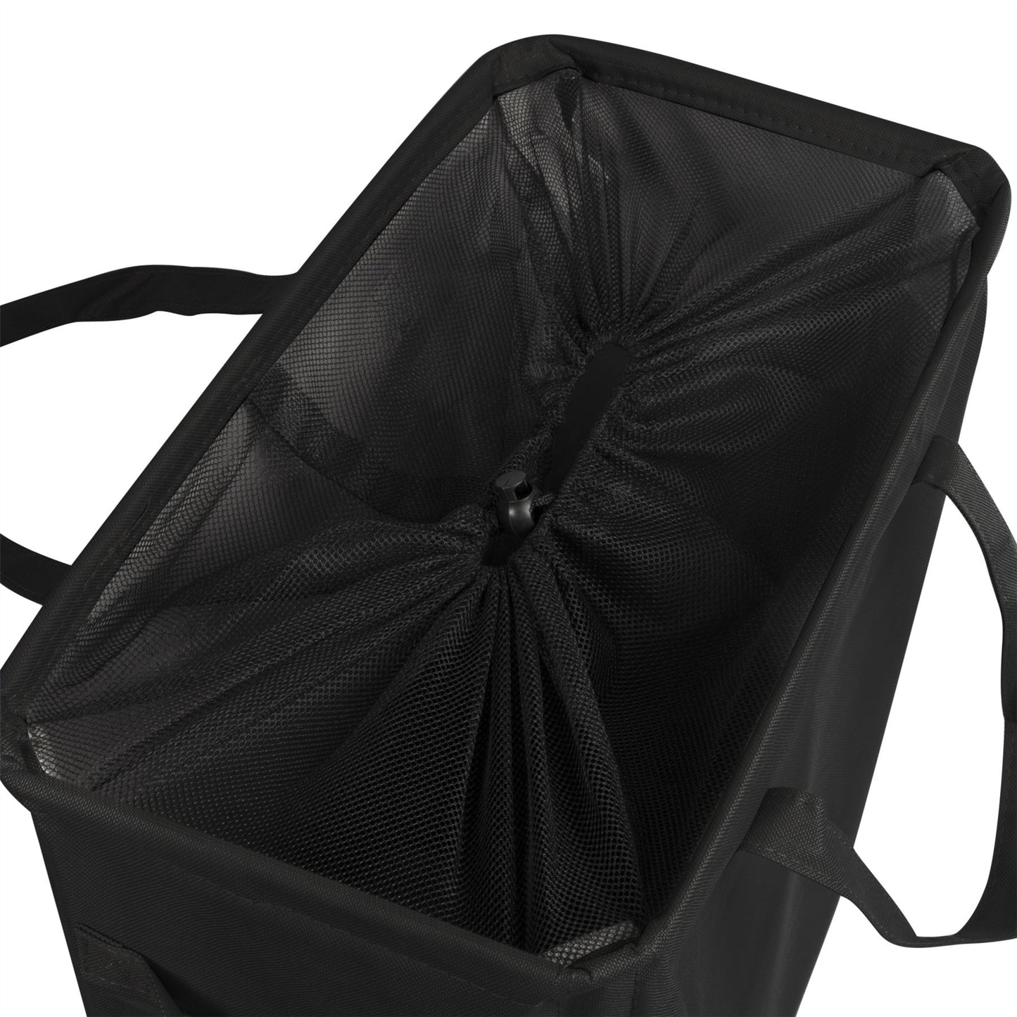 45L Slim Laundry Basket with Handles Black | M&W	