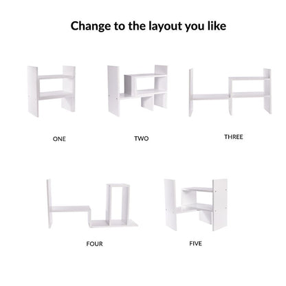 Multipurpose Desk Storage Organiser White | M&W	