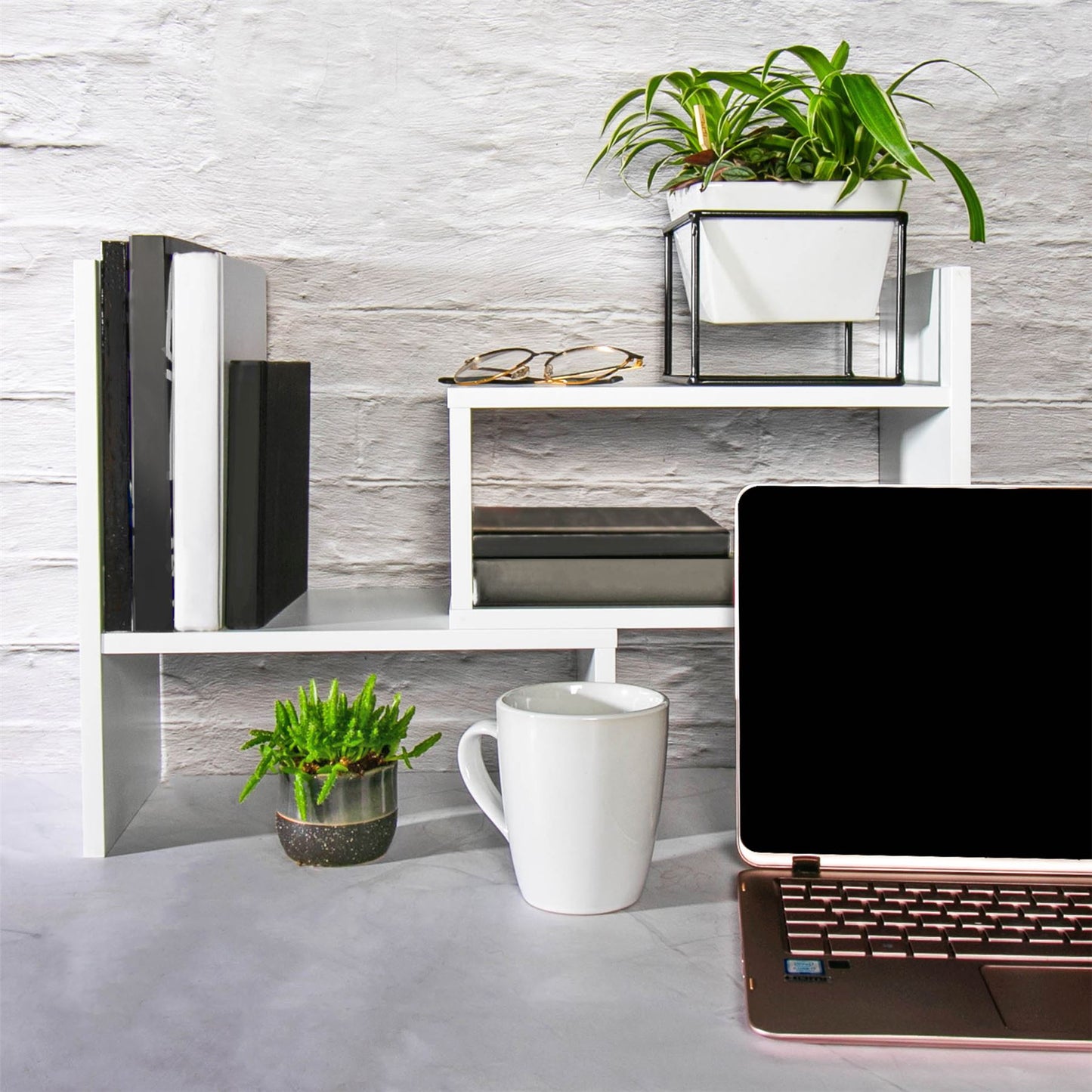 Multipurpose Desk Storage Organiser White | M&W	