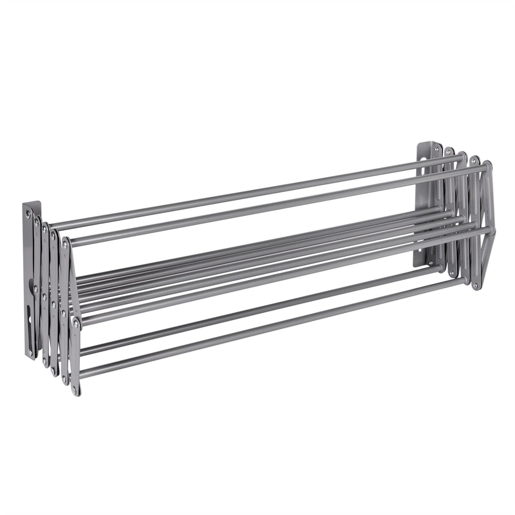 Wall Mounted Extendable Clothes Airer Grey | Pukkr	