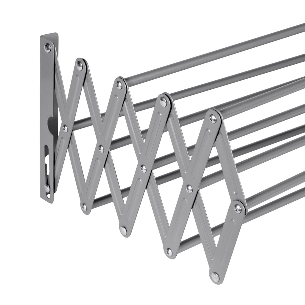 Wall Mounted Extendable Clothes Airer Grey | Pukkr	