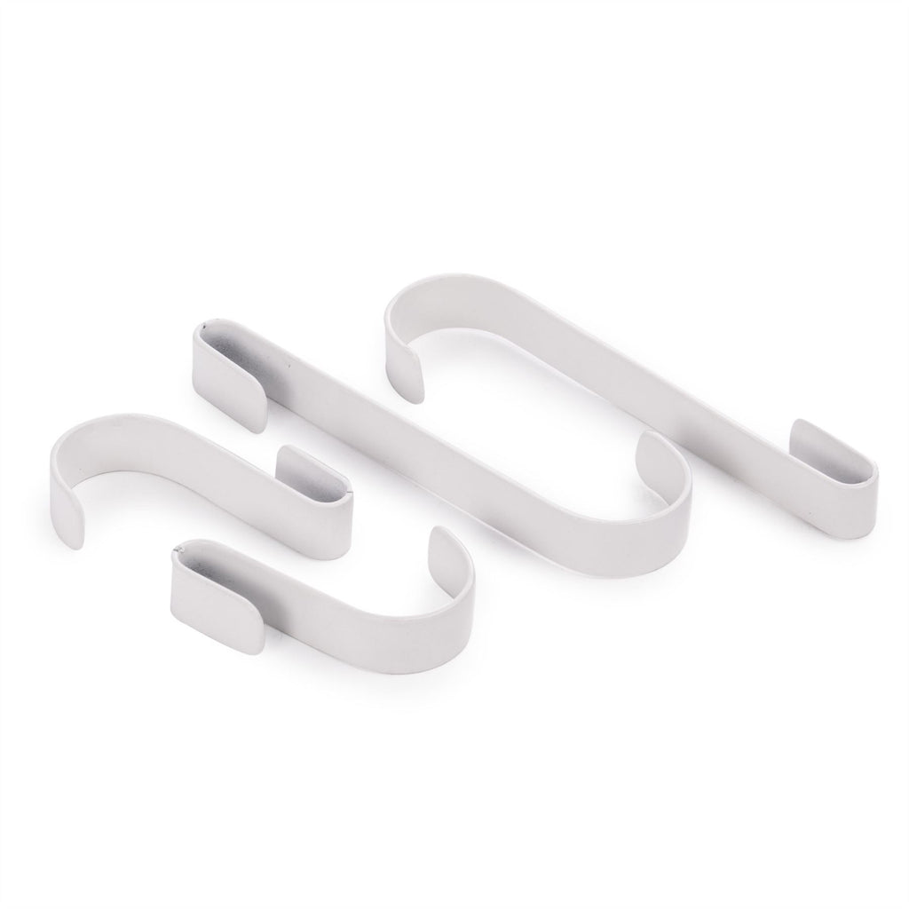 Round Metal Umbrella Stand in White | M&W	