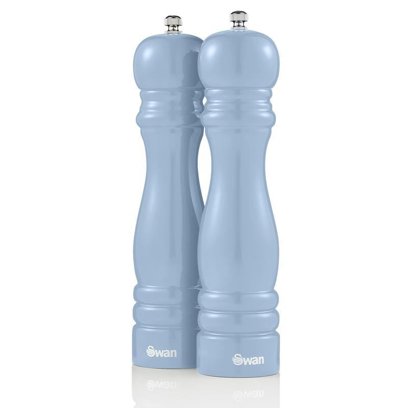 Swan Retro Blue Salt and Pepper Mills