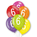 Age 6 Latex Balloons - 11" (6pk)