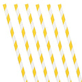 Yellow Stripe Paper Straws (24pk)