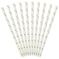 Gold Star Paper Straws (10pk)