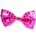Pink Sequin Bow Tie