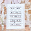 A Touch Of Pampas White Framed Letter Board