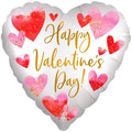 White Heart Valentine's Day Balloon - 18" Foil