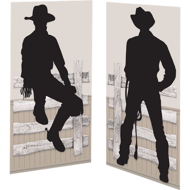 Western Party Cowboy Scene Setter Add-On (2pk)