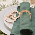 Burnout Wood Merry Christmas Napkin Rings (6pk)