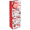 Ho Ho Ho Bottle Bag - 35.5cm x 12.5cm