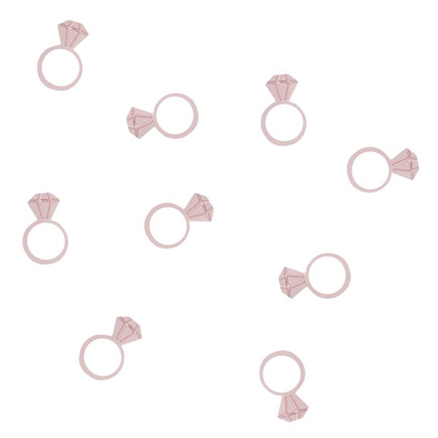 She Said Yaaas Rose Gold Ring Confetti (14g pack)