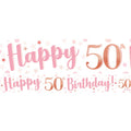 50th Birthday Glitz & Glamour Paper Banners (3pk)