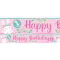 Birthday Bunny Paper Banners - 1m (3pk)