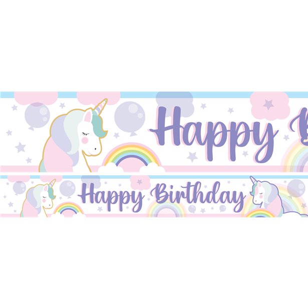 Unicorn Wishes Paper Banners - 1m (3pk)