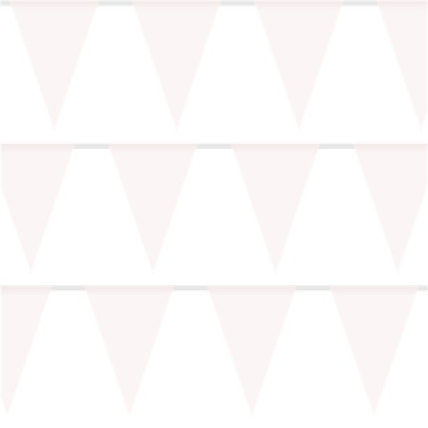 White Plastic Bunting - 10m