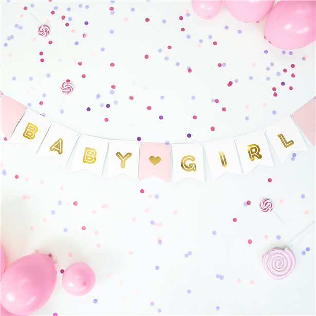 Pink Baby Girl Banner - 1.75m