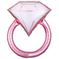 Blush Wedding Ring Giant Foil Balloon - 30"