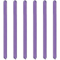 Purple Chrome Modelling Balloons - 260Q Latex (100pk)