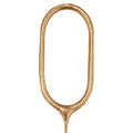 Gold Sparkler Number 0 Candle - 17.8cm