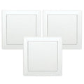 Clear Plastic Square Plates - 12.7cm (10pk)